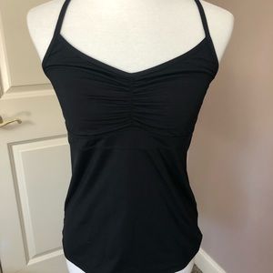 Athleta Swim Black tank top Size 11/12.